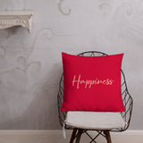 Happiness - throw pillow, floral