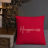 Happiness - throw pillow, floral