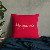 Happiness - throw pillow, floral