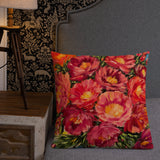 Happiness - throw pillow, floral