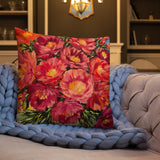 Happiness - throw pillow, floral