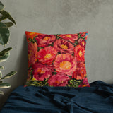 Happiness - throw pillow, floral