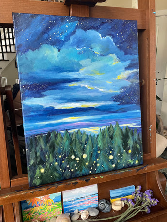 Moonlight and Fireflies