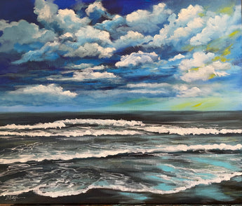 Low Tide Original Painting by Dawn Nagle, Dawn Nagle Gallery
