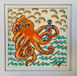 Always Stay Curious - Octopus painting