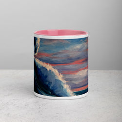 Mug - with Waves at Sunset art