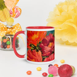 Mug - with flower art