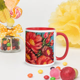 Mug - with flower art